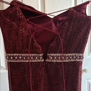 Camille La Vie Burgundy Maxi Dress